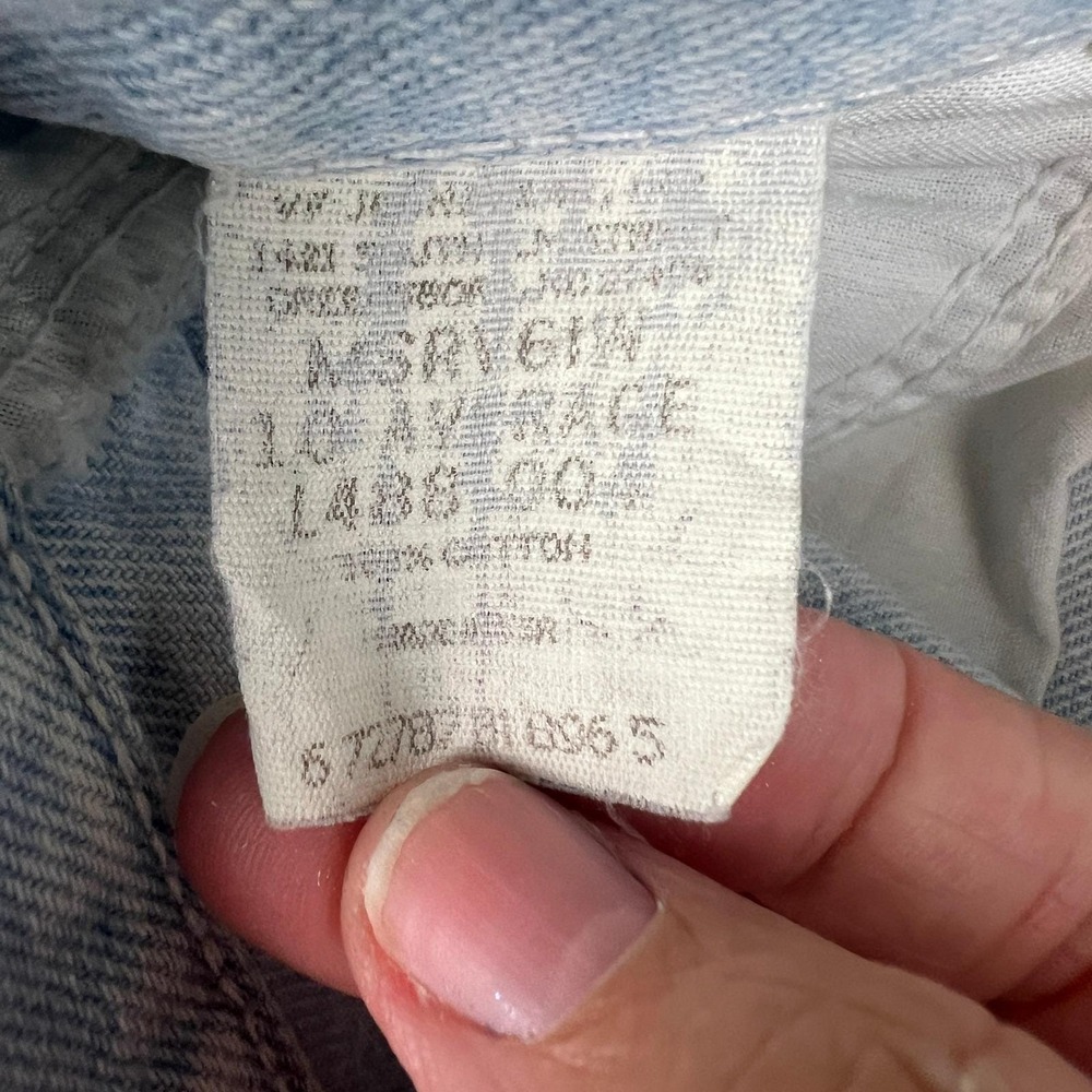 Vintage Wrangler Light Wash High Waisted Denim Shorts Size 10 Blue - Picture 2 of 9